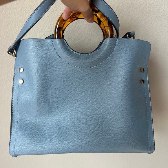 NEW Moda Luxe Maya Satchel in Light Blue - Picture 2 of 5